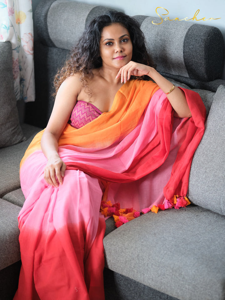 Mulmul cotton Saree