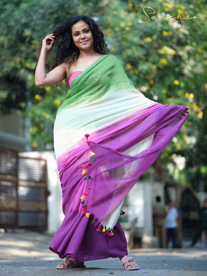 Traditional Mulmul Cotton Saree