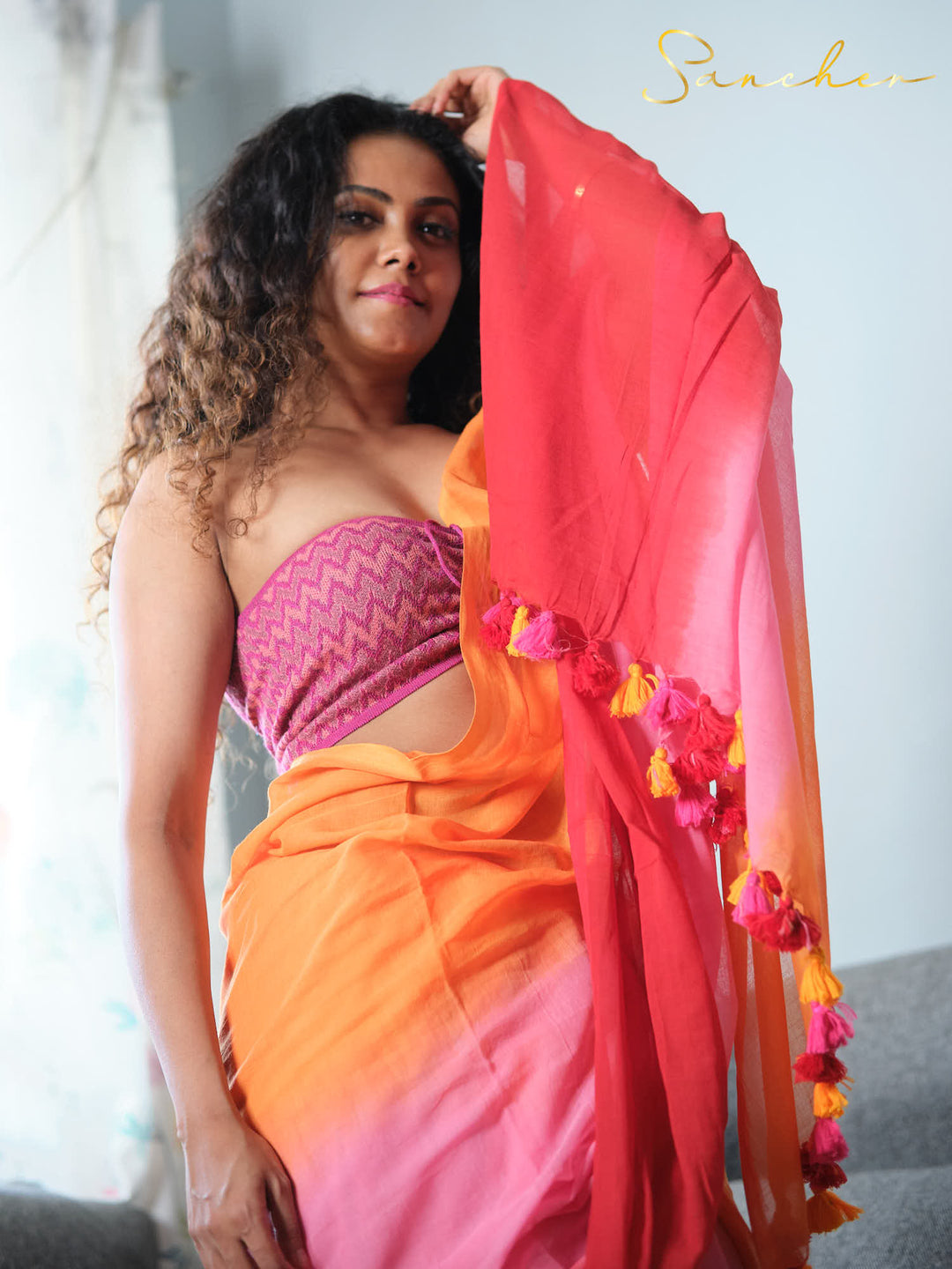 Mulmul cotton Saree